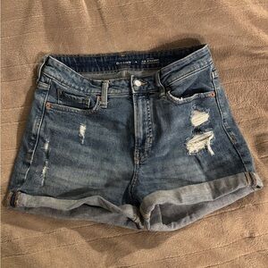Old Navy Women's Distressed Blue Jean Shorts